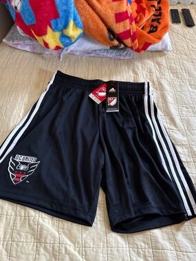 Adidas DC United Men's Black Soccer Shorts